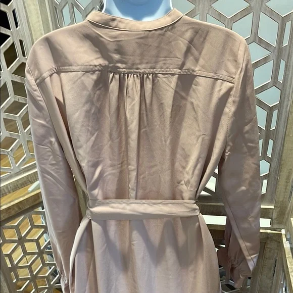 Drapey shirtdress in satin-back crepe ✨ - Picture 10 of 12